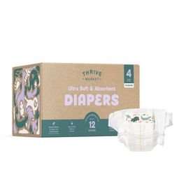 Value Size Ultra Soft & Absorbent Diapers, Size 4