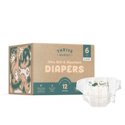 Value Size Ultra Soft & Absorbent Diapers, Size 6