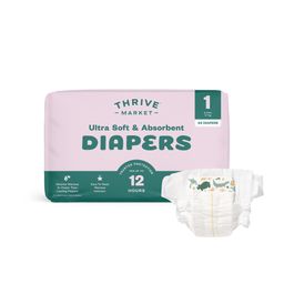 Ultra Soft & Absorbent Diapers, Size 1