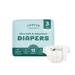 Ultra Soft & Absorbent Diapers, Size 3