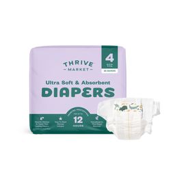 Ultra Soft & Absorbent Diapers, Size 4