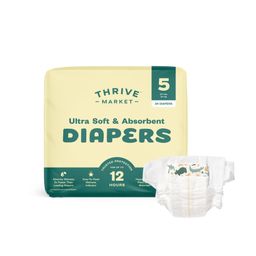 Ultra Soft & Absorbent Diapers, Size 5