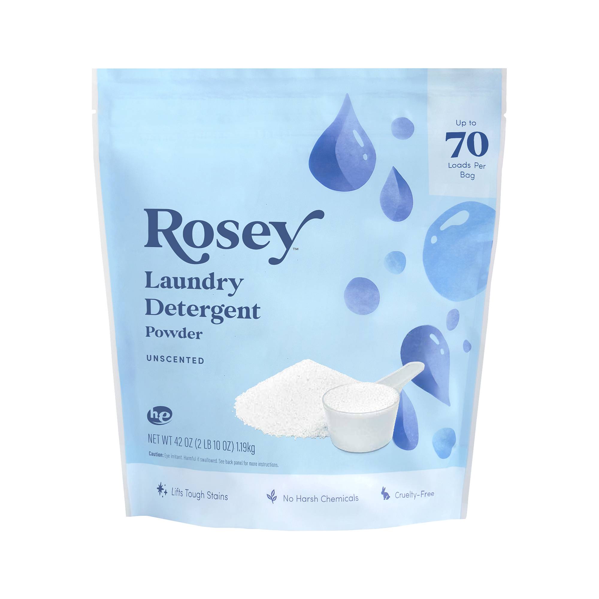 Laundry Detergent Powder, Free & Clear