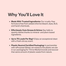 Dishwasher Detergent Powder, Fresh Lemon