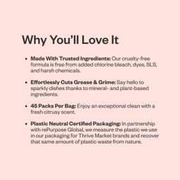 Dishwasher Detergent Packs, Fresh Lemon