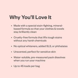 Laundry Detergent Packs, Free & Clear