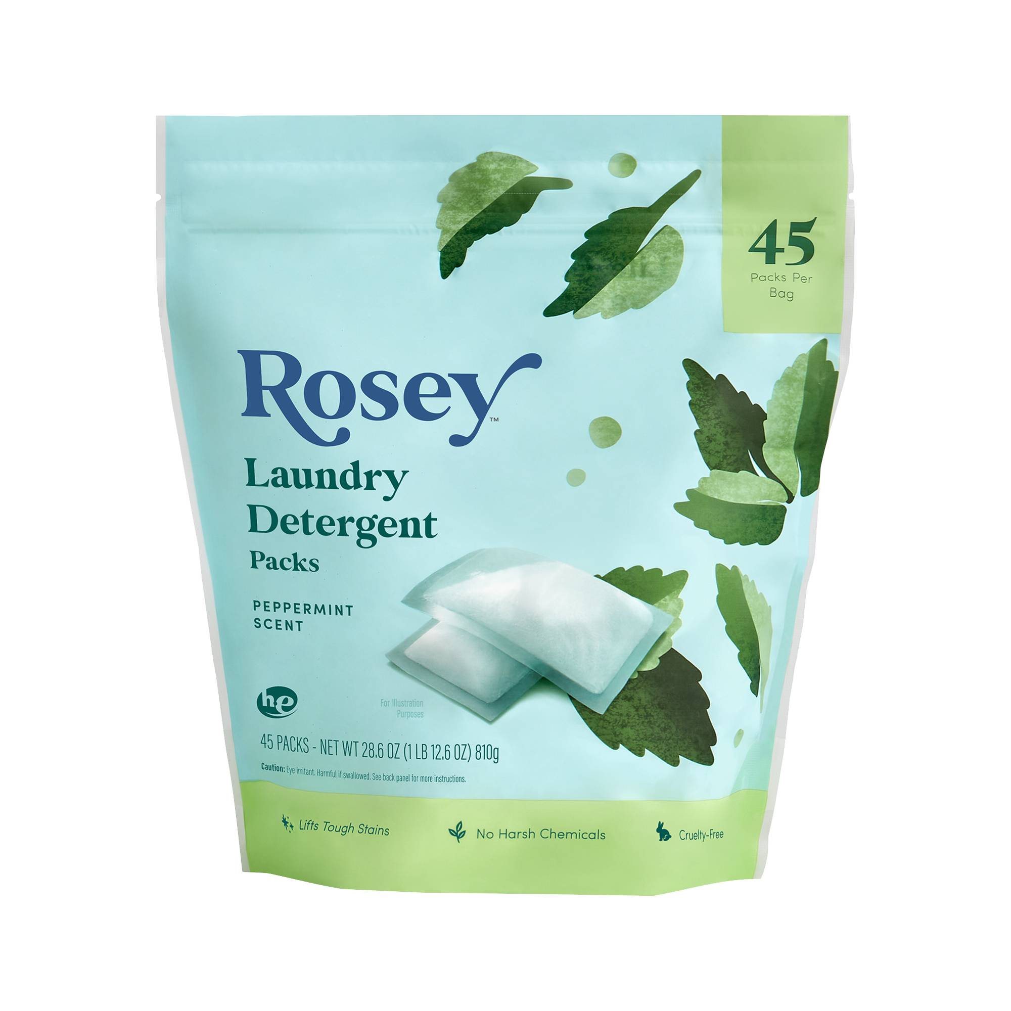 Laundry Detergent Packs, Peppermint