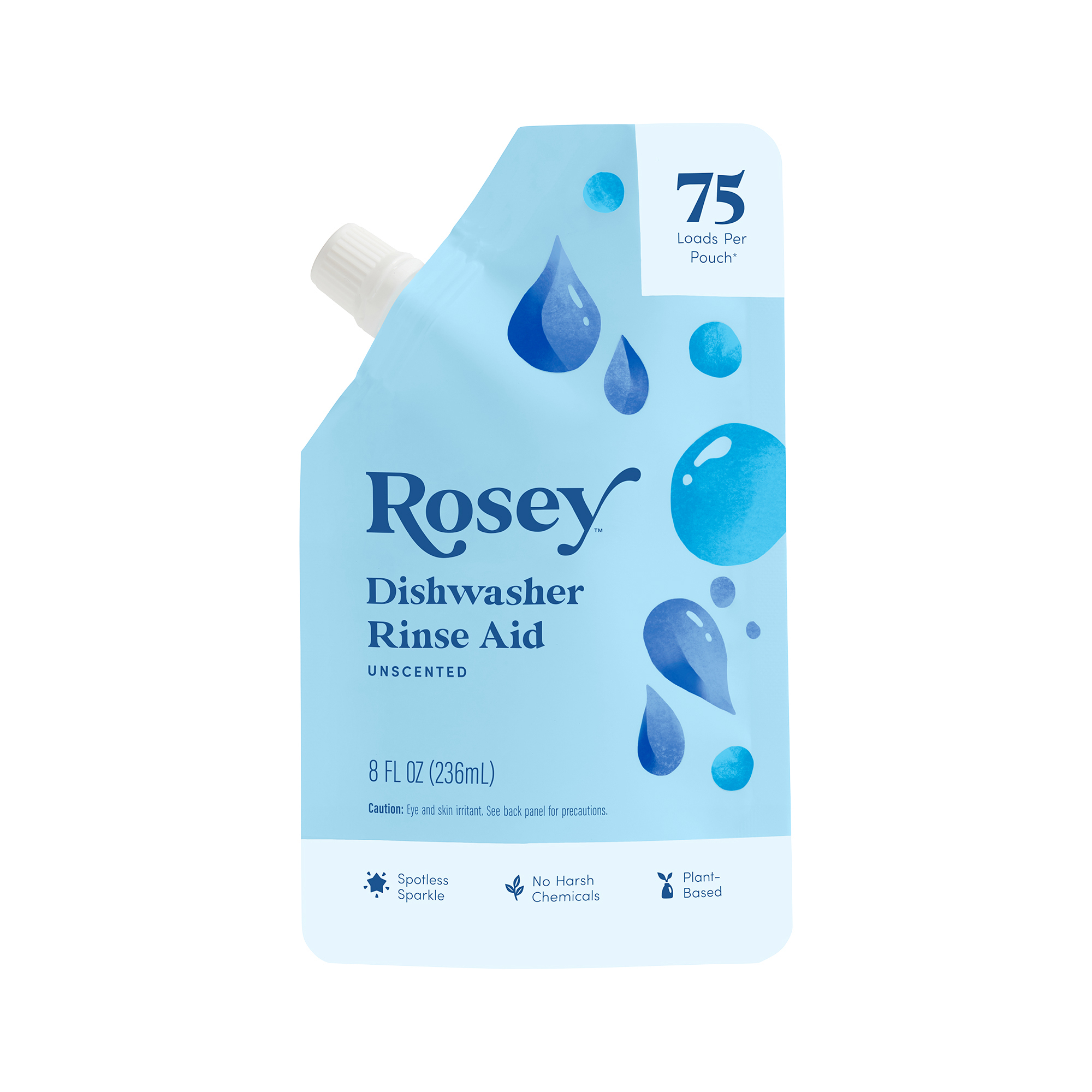 Rosey by Thrive Market Glass & Mirror Cleaner Concentrate, Unscented 4 fl oz Pouch