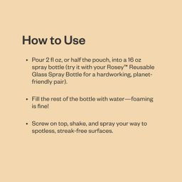 Glass & Mirror Cleaner Concentrate, Unscented