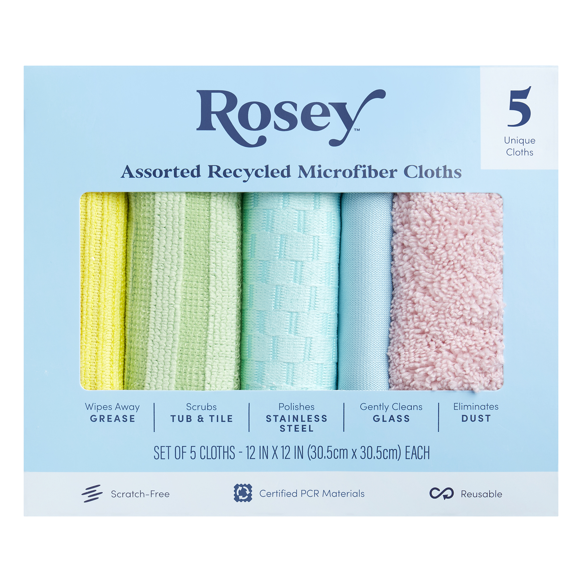 Assorted Recycled Microfiber Cloths