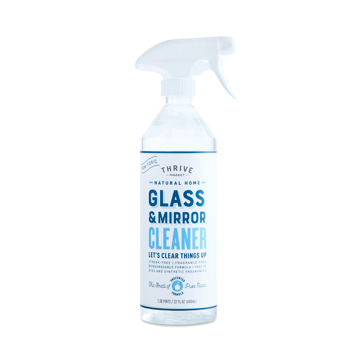 Glass & Mirror Cleaner, Fragrance Free