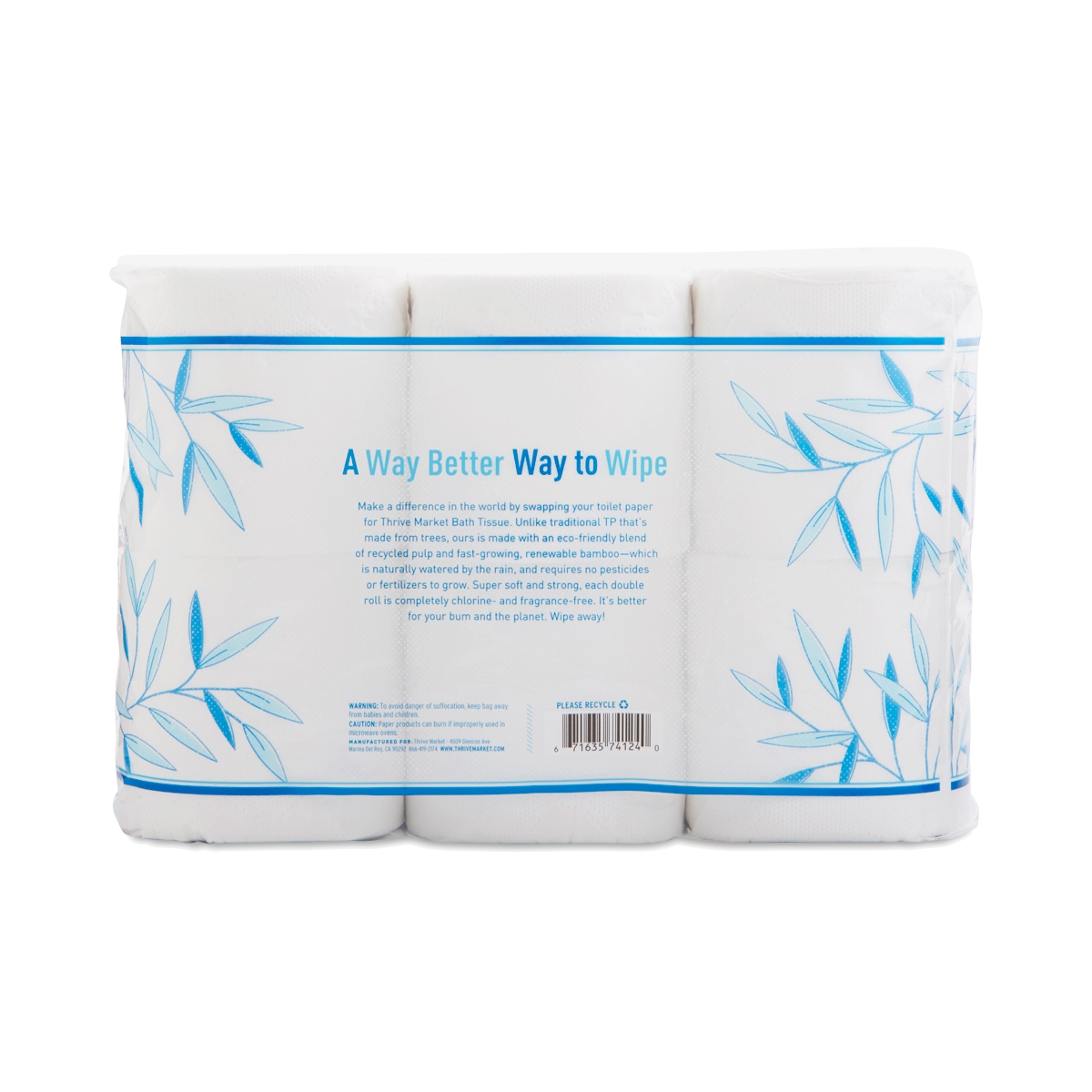 Bamboo Hybrid Bath Tissue Thrive Market
