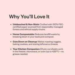 Compostable Parchment Paper Sheets