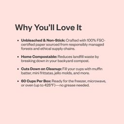 Compostable Parchment Baking Cups