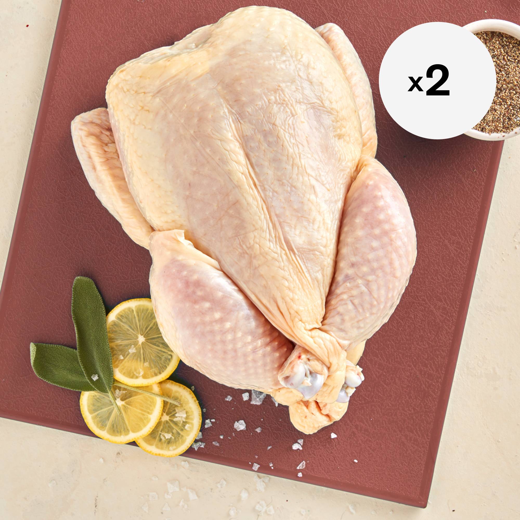 Organic Whole Fryer, 2 Pack