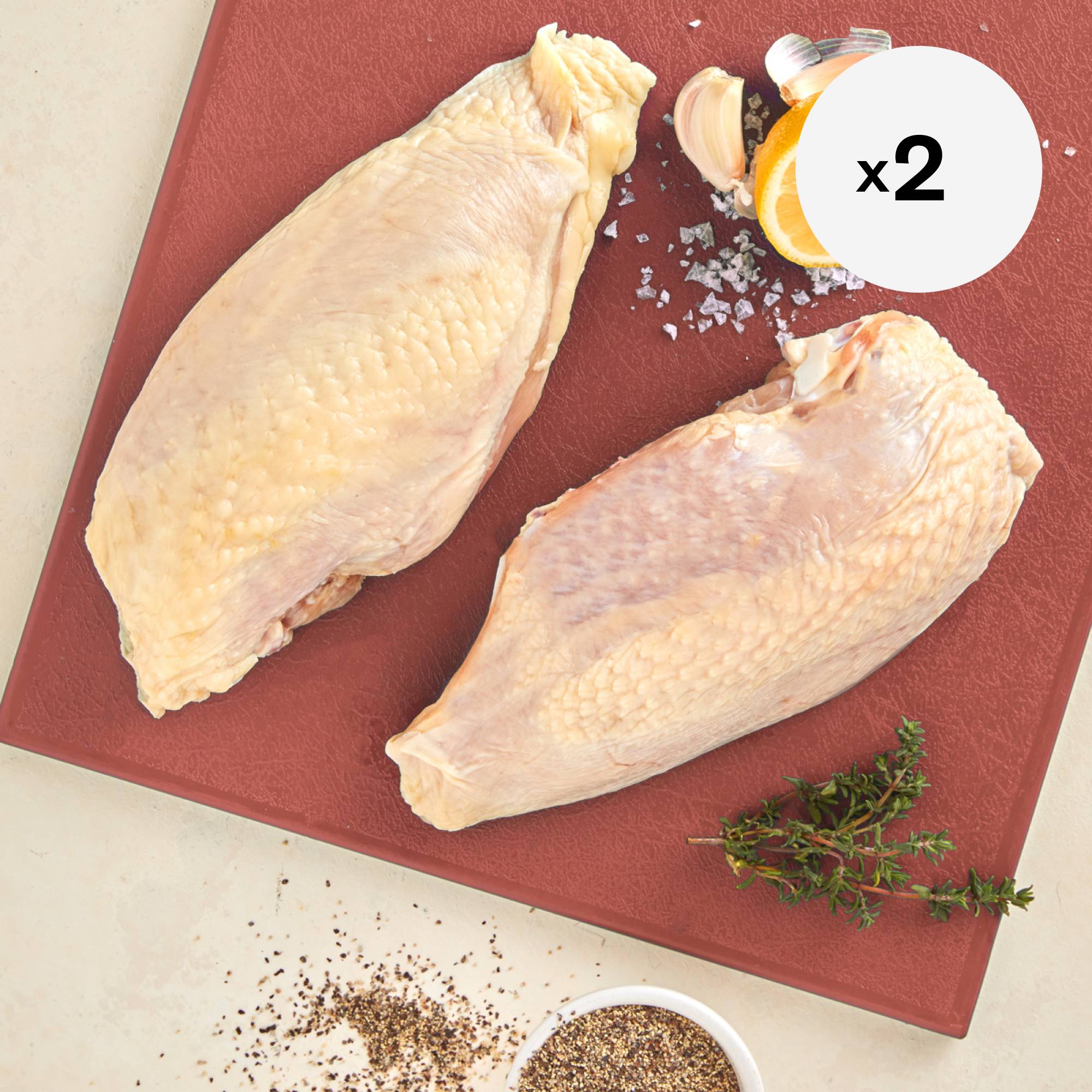 Organic Bone in Chicken Breast, 2 Pack