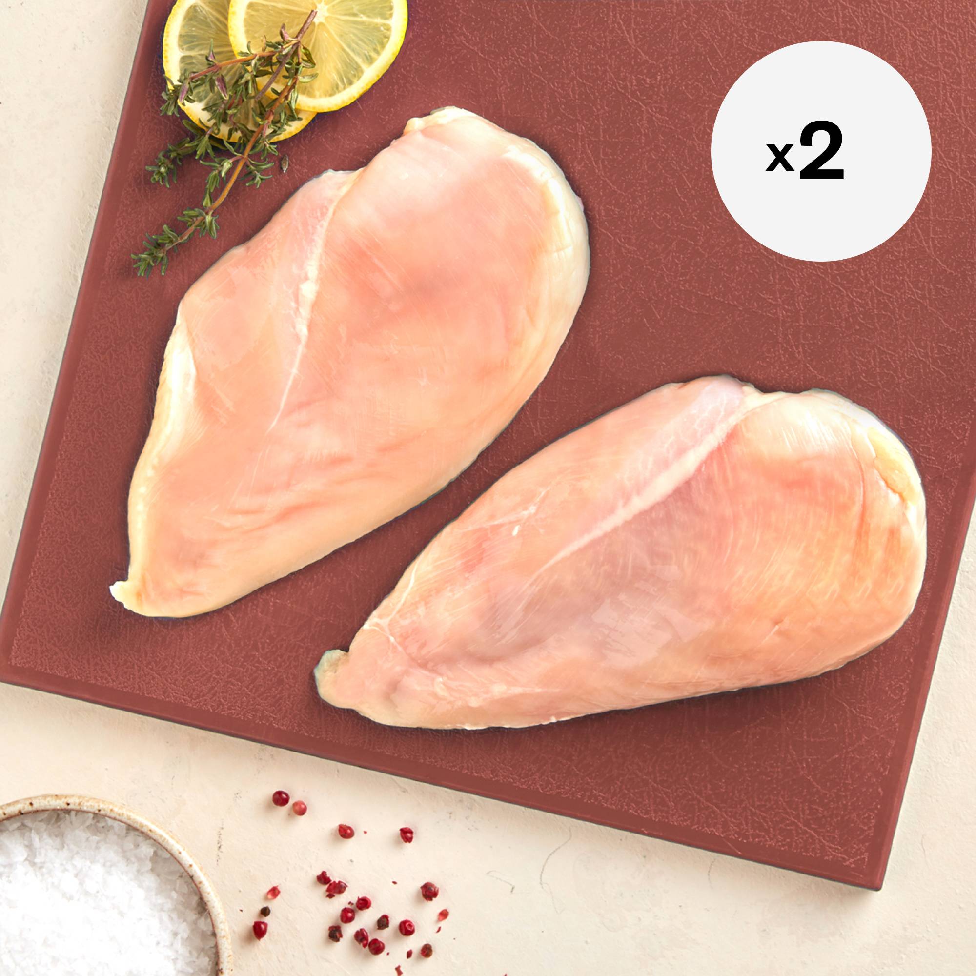 Organic Boneless & Skinless Chicken Breast, 2 Pack
