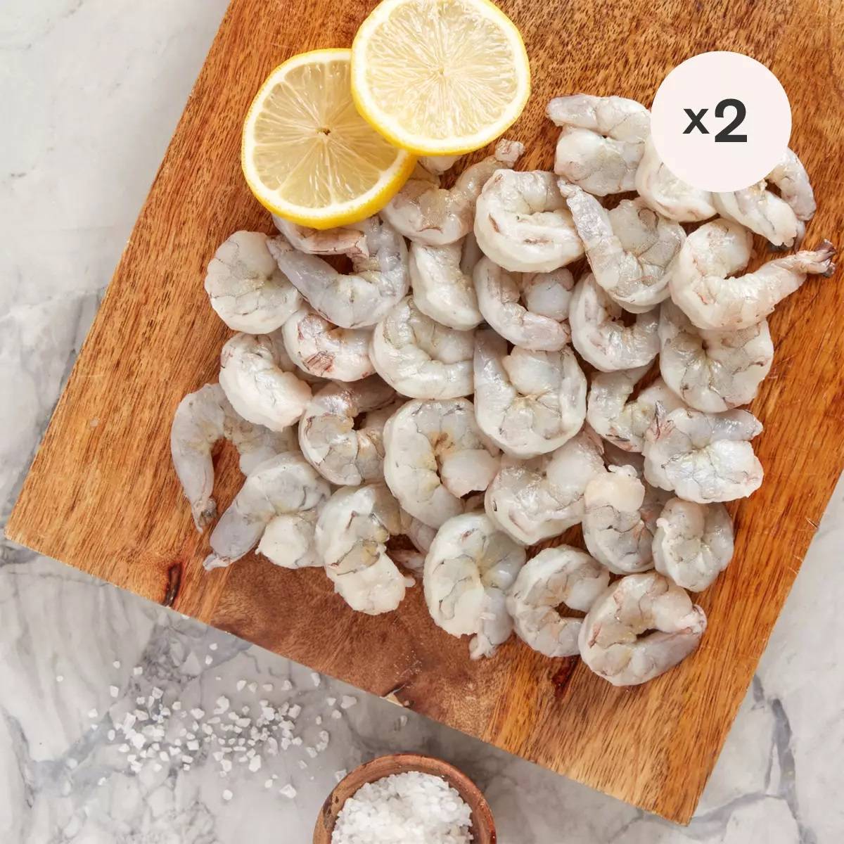 Wild-Caught Shrimp, Peeled & Deveined, 2 Pack