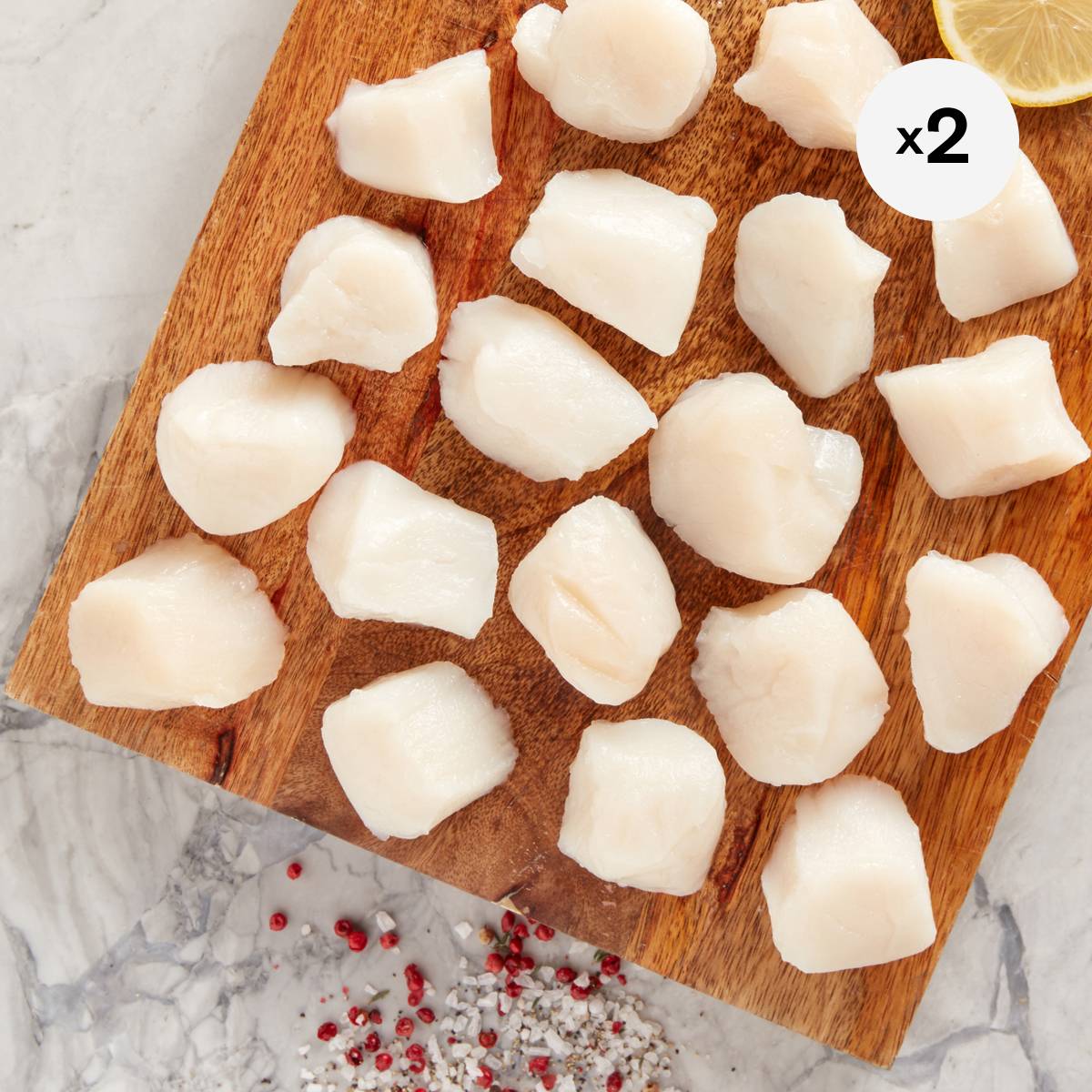 Wild-Caught Sea Scallops, 2 Pack