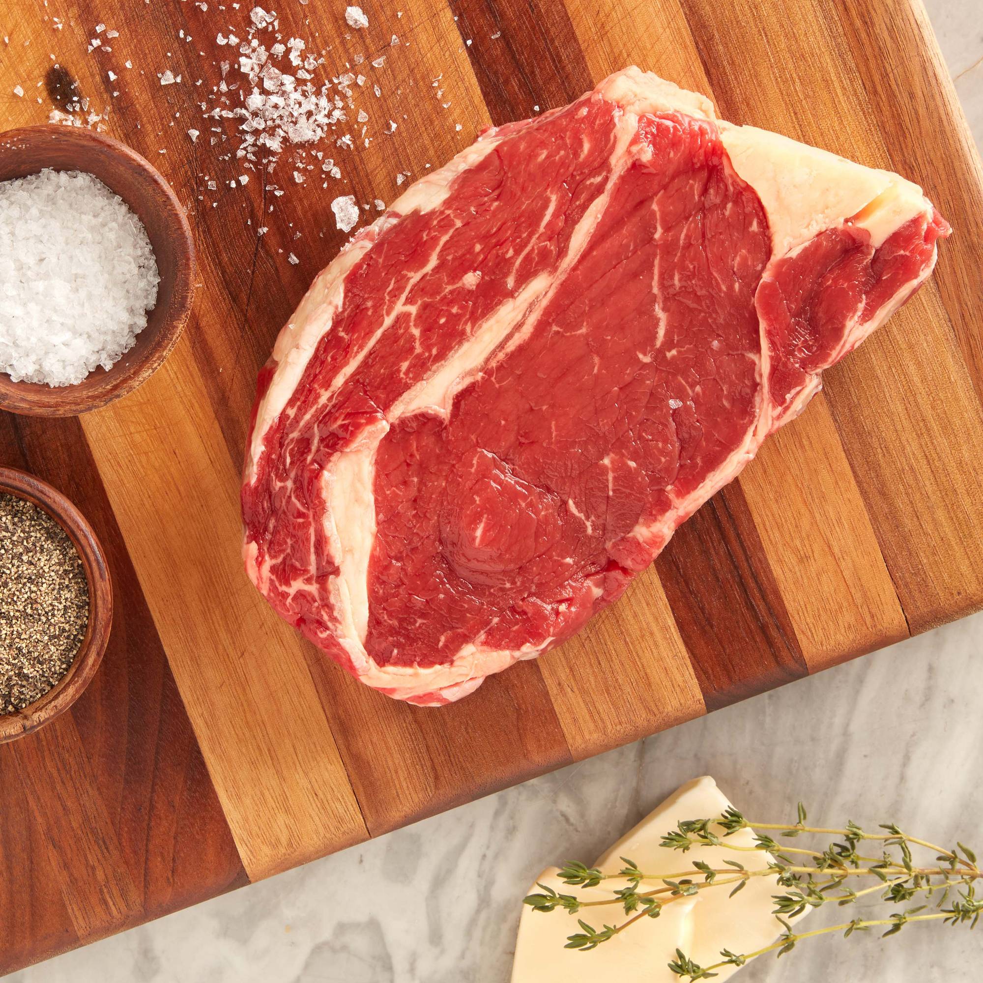 Grass-Fed Organic Boneless Beef Ribeye Steak