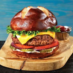 Soft Pretzel Burger Buns