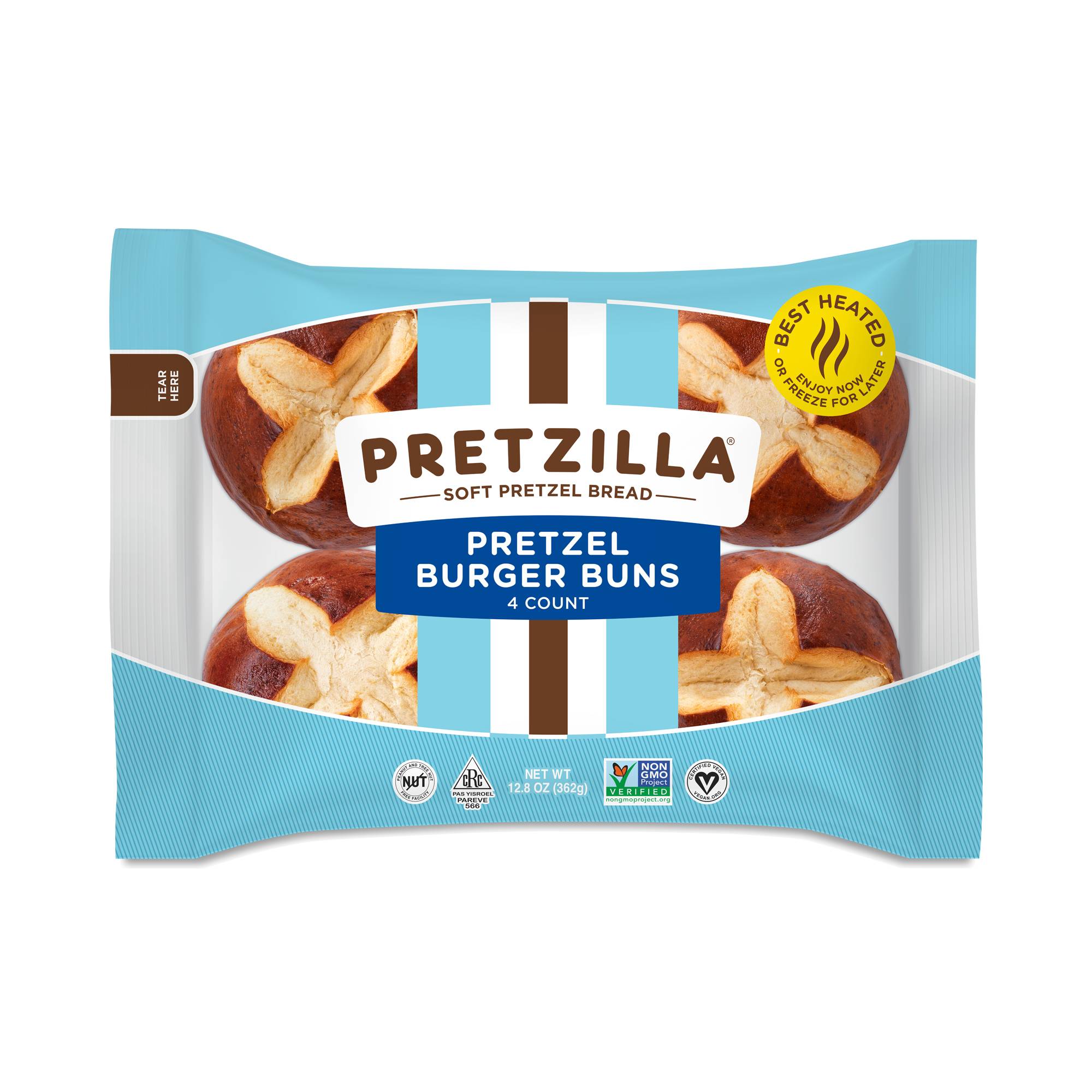 Soft Pretzel Burger Buns