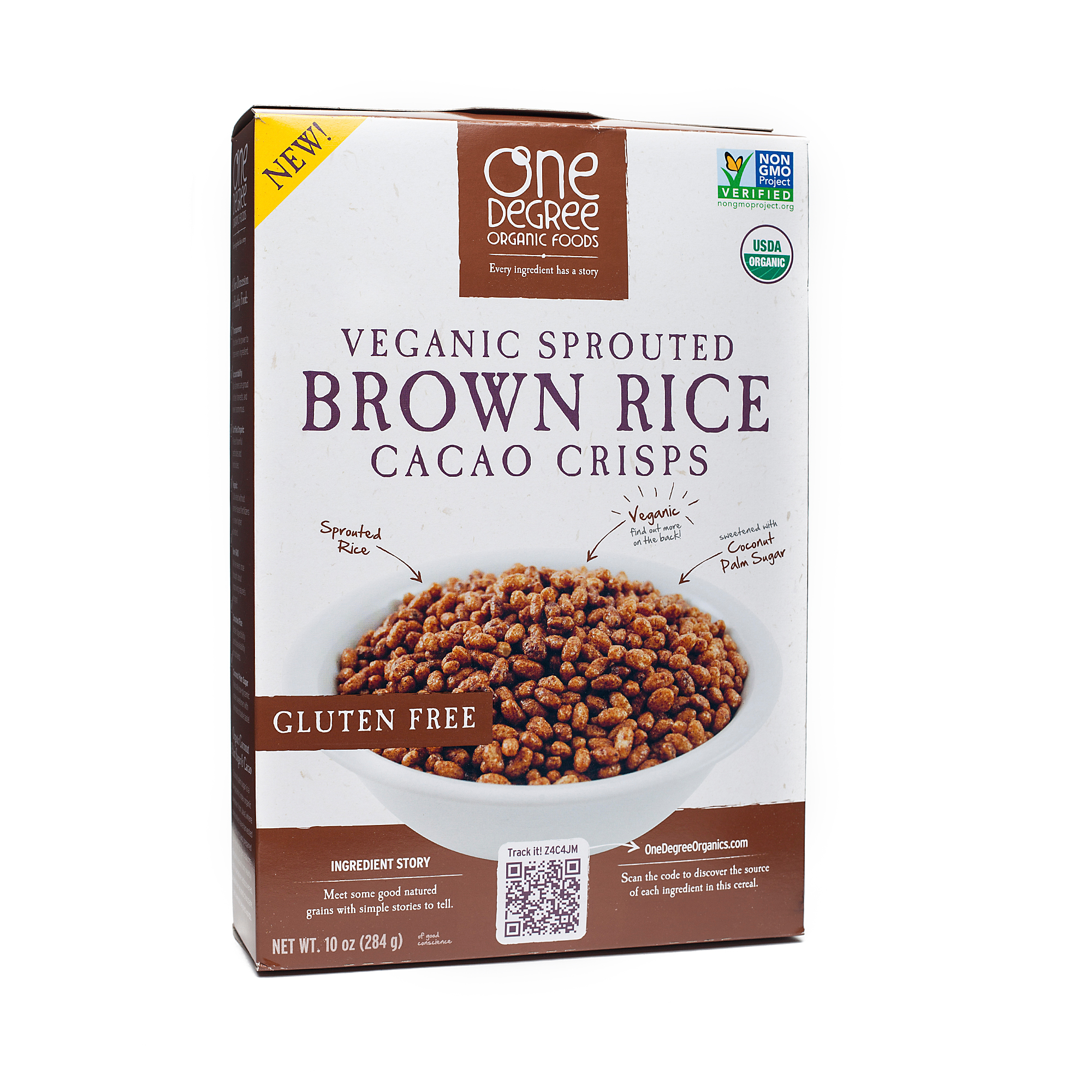 One Degree Organic Foods Sprouted Brown Rice Cacao Crisps One Degree Organic Foods Sprouted Brown Rice Cacao Crisps
