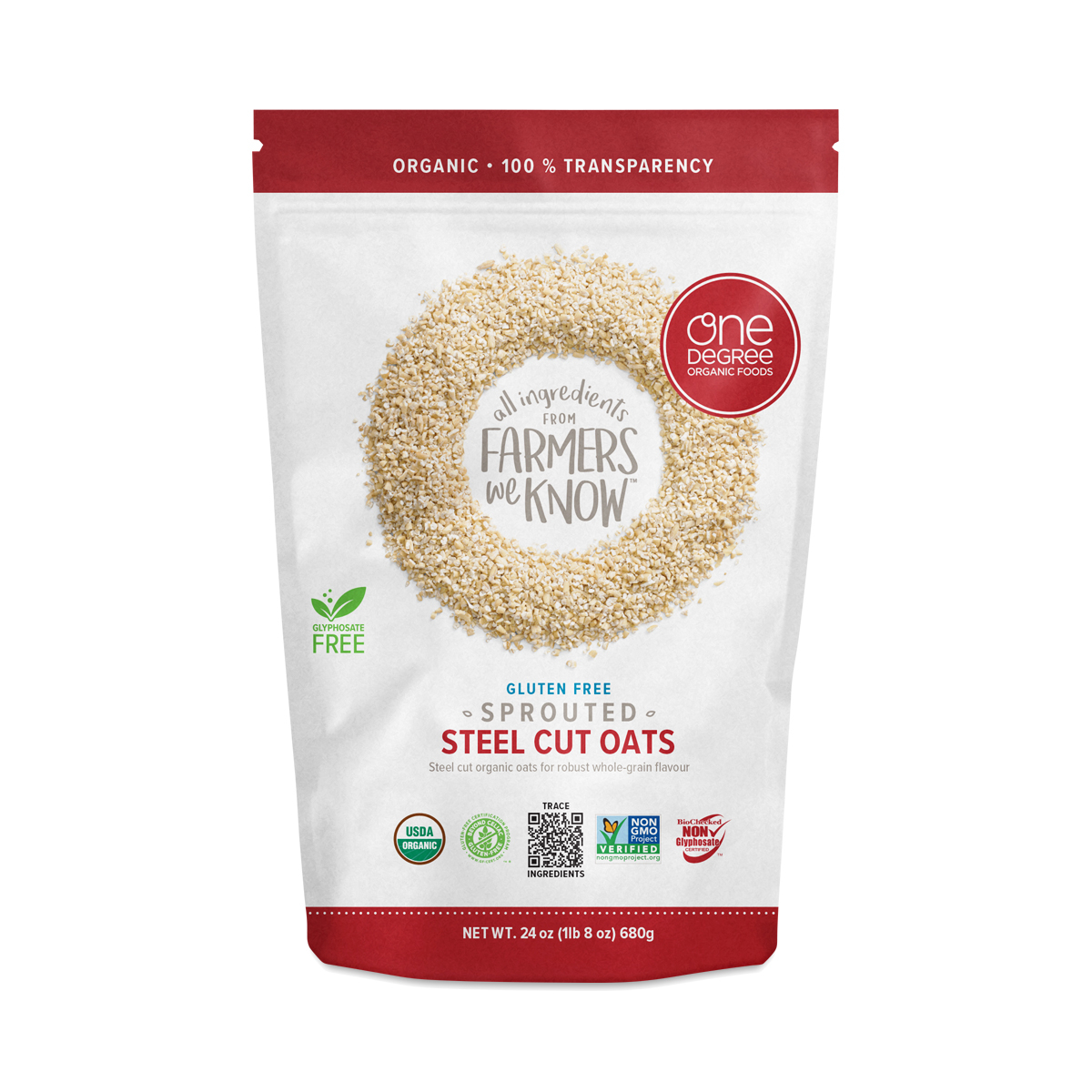 One Degree Organic Foods Sprouted Steel Cut Oats