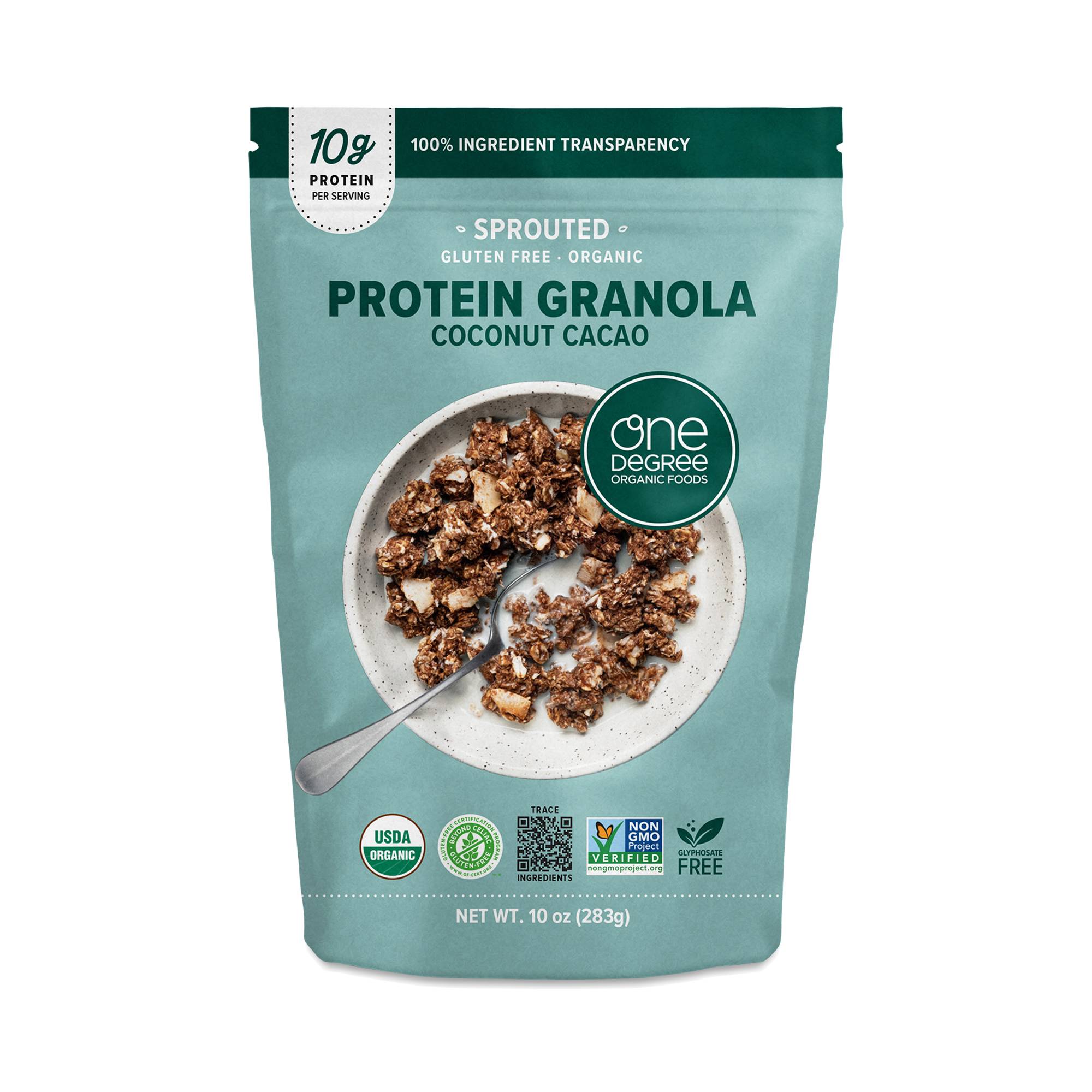 Sprouted Gluten Free Protein Granola, Coconut Cacao