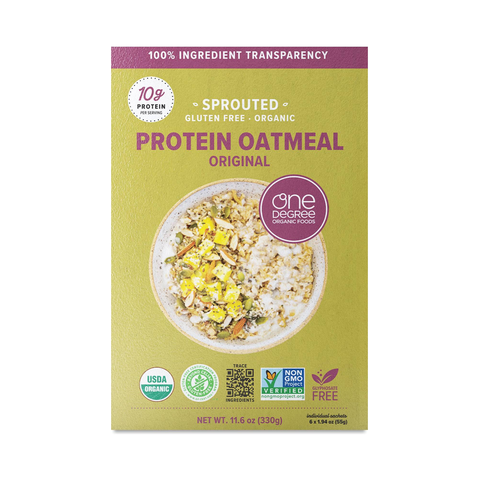 Sprouted Gluten Free Instant Protein Oatmeal, Original