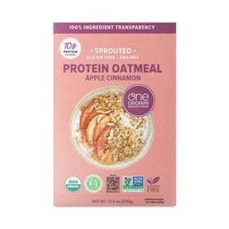 Sprouted Gluten Free Instant Protein Oatmeal, Apple Cinnamon