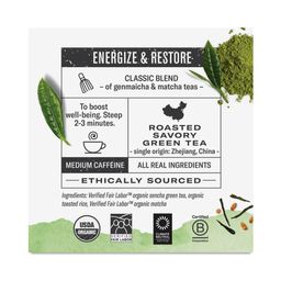 Organic Green Tea, Matcha Toasted Rice