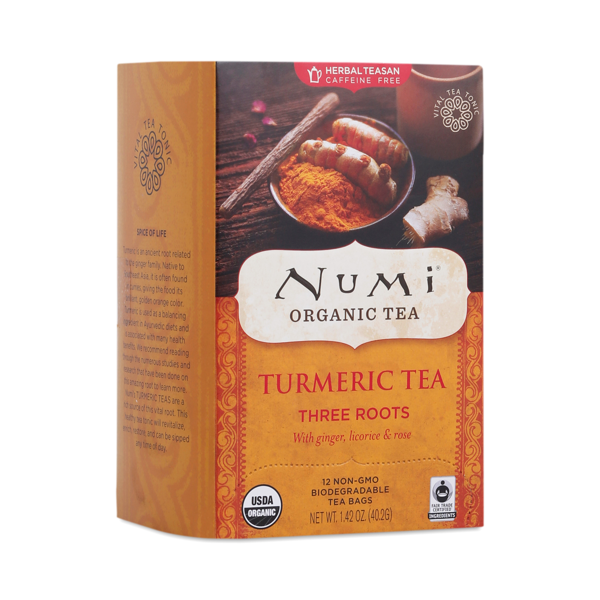 Three Roots Turmeric Tea by Numi Thrive Market