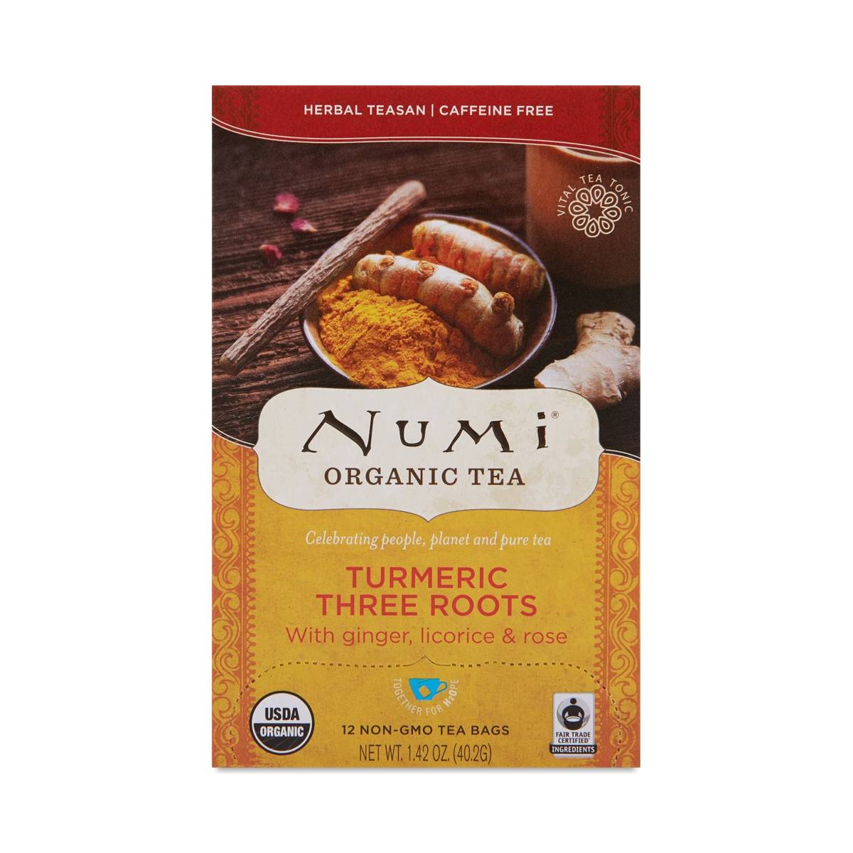 Three Roots Turmeric Tea by Numi Thrive Market