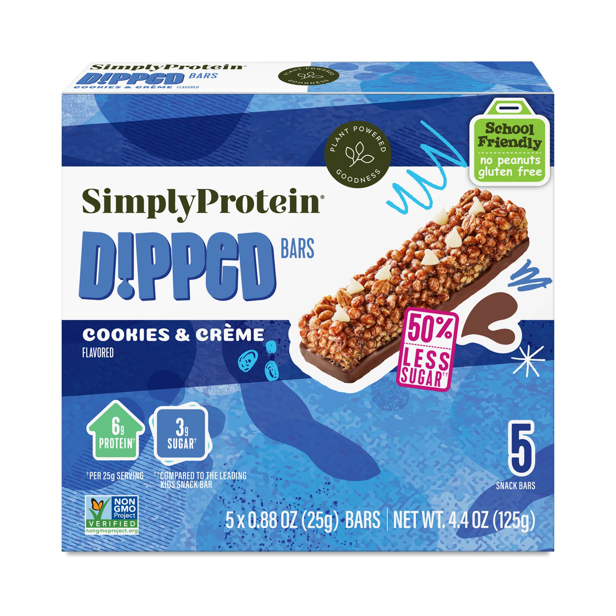 Dipped Snack Bars, Cookies & Crème