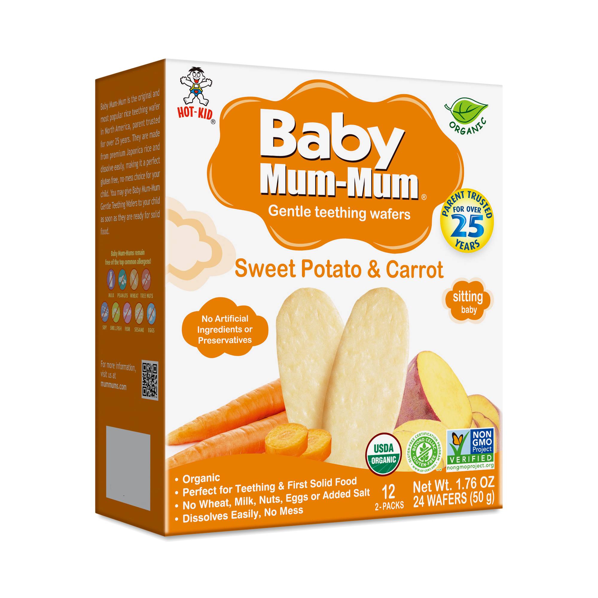 Baby Mum-Mum Sweet Potato & Carrot Rice Rusks