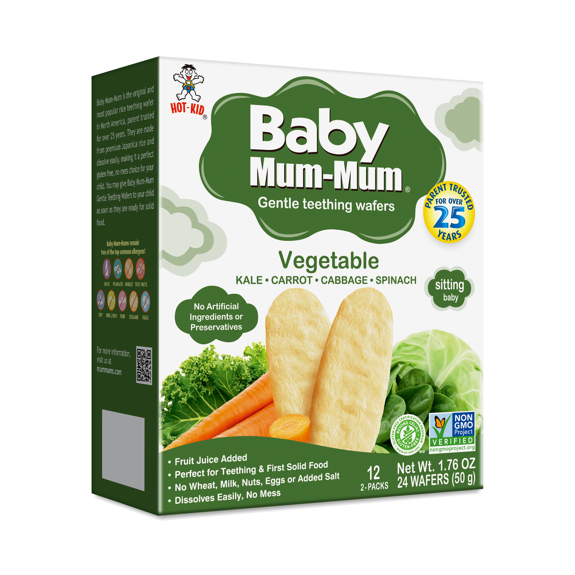 Vegetable Baby Mum-Mum Rice Rusks by Hot Kid Thrive Market
