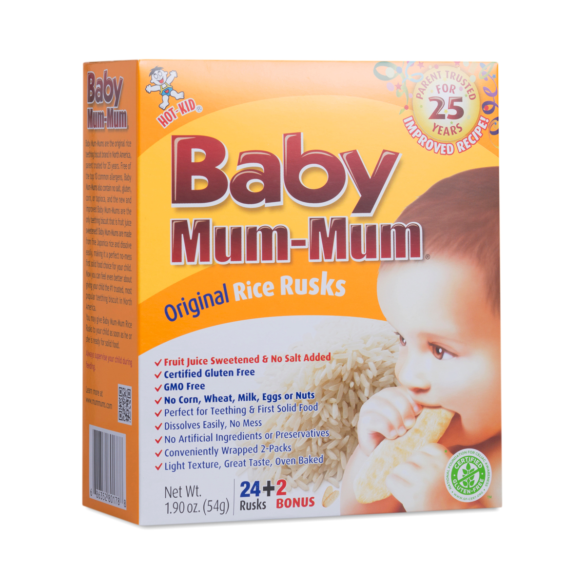 Original Baby Mum-Mum Rice Rusks by Hot Kid - Thrive Market