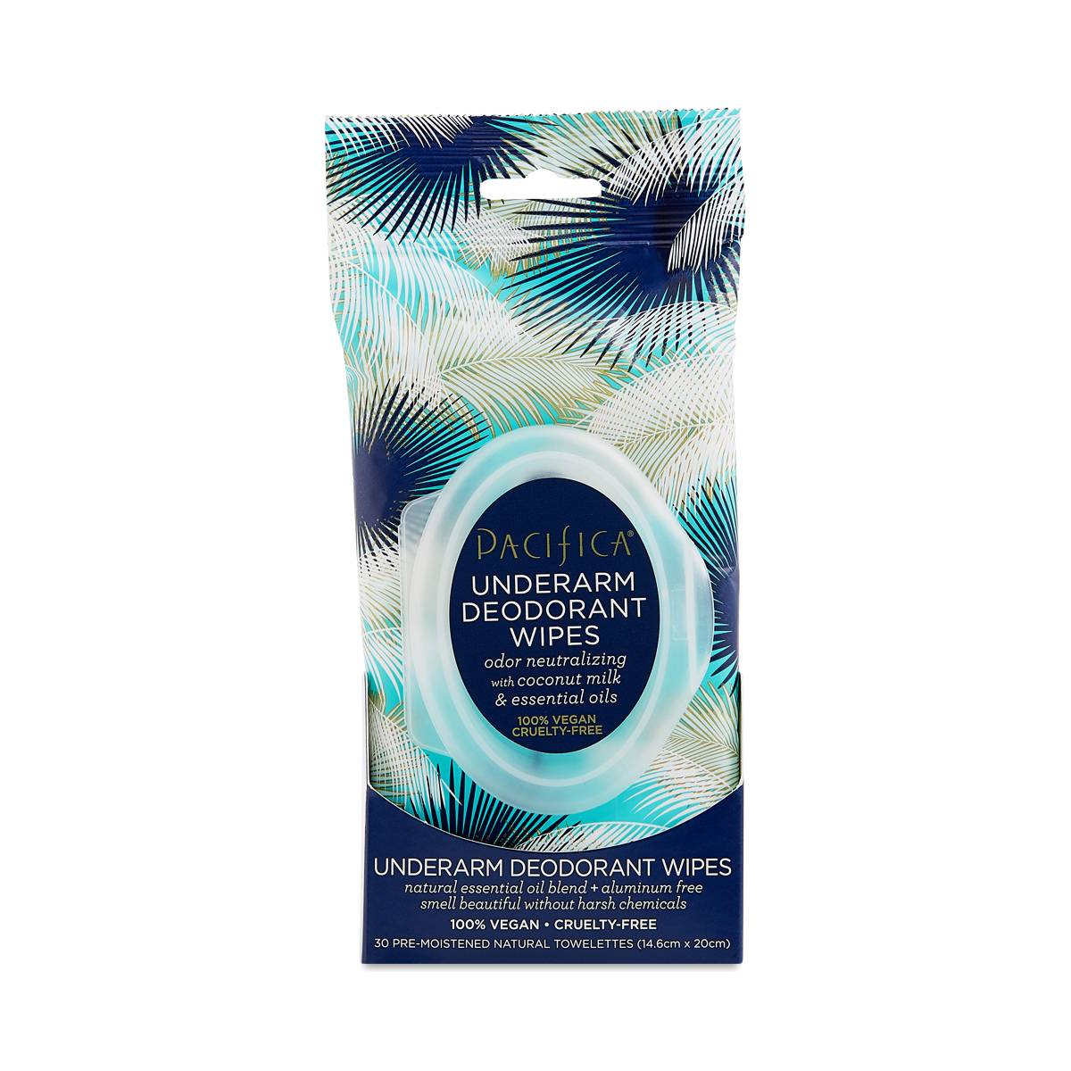 Coconut Milk & Essential Oils Underarm Deodorant Wipes