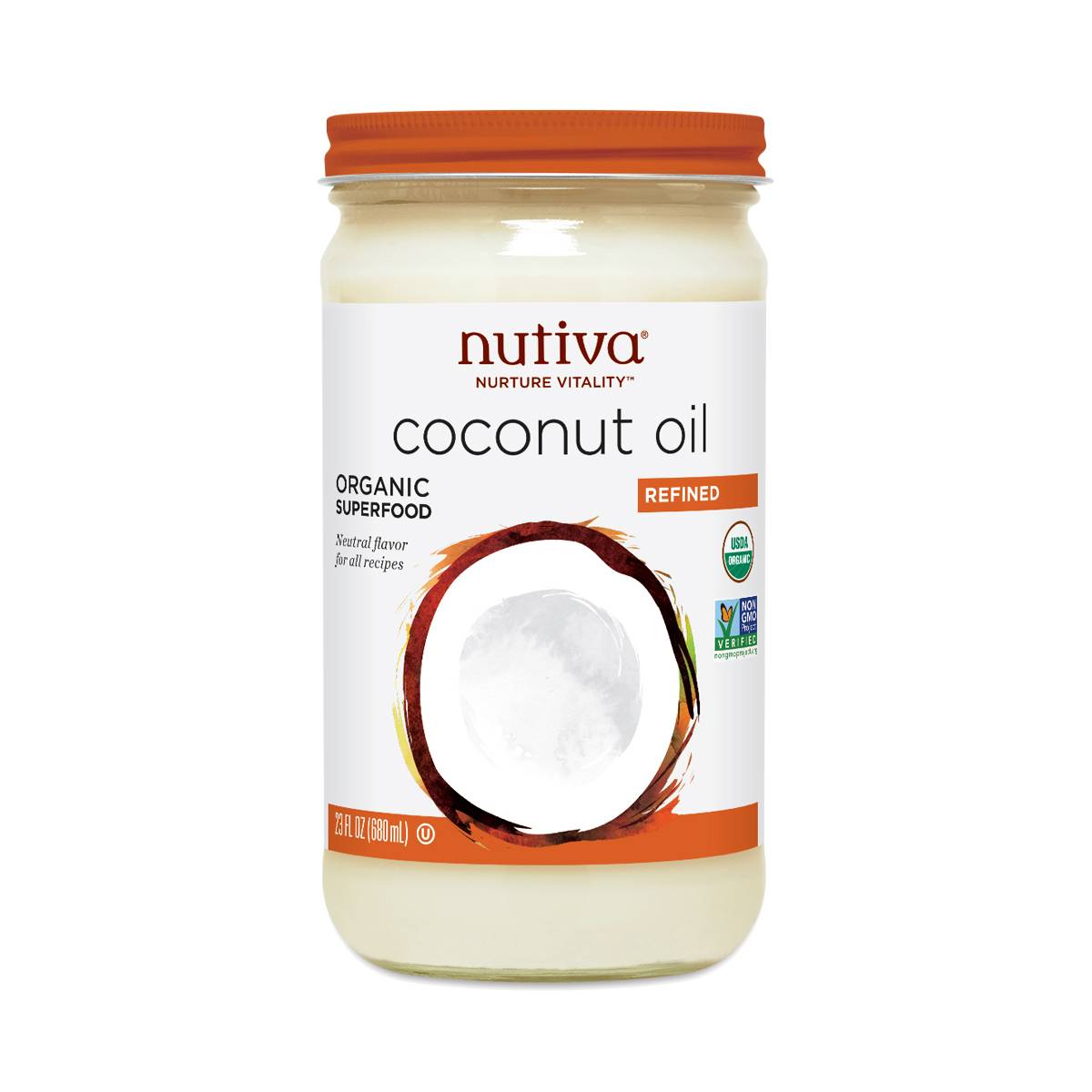 Organic Refined Coconut Oil by Nutiva Thrive Market