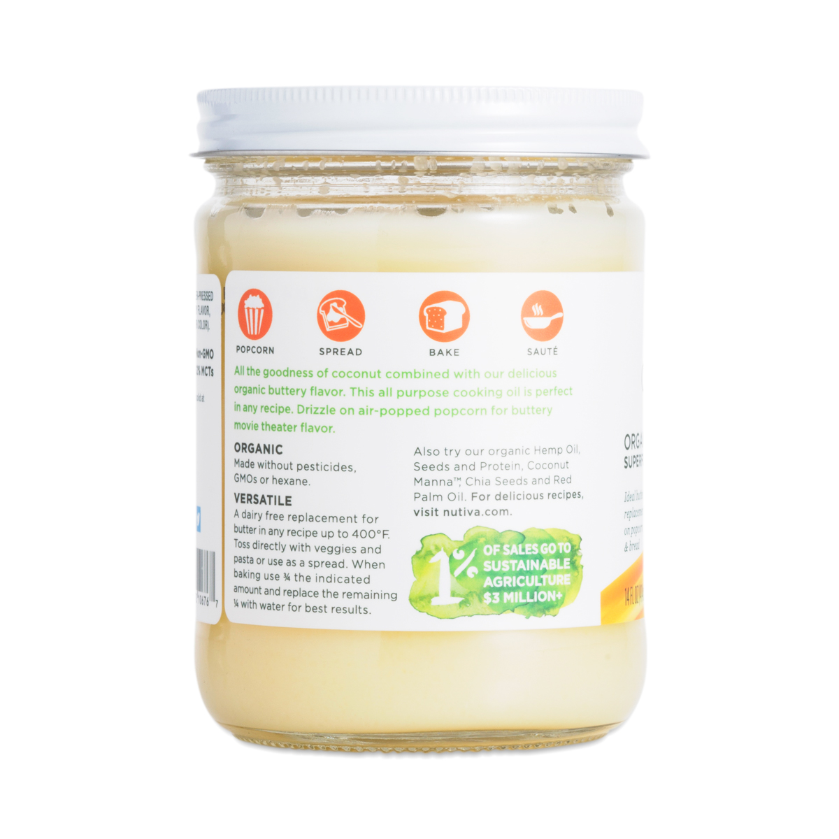 Nutiva Coconut Oil with Butter Flavor Thrive Market
