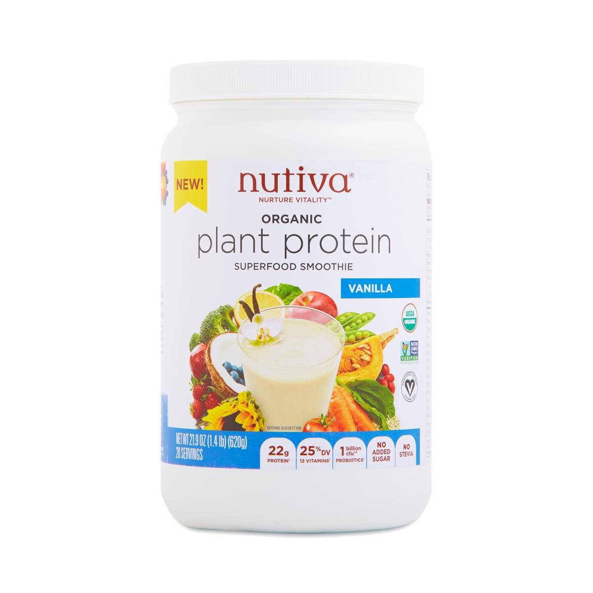 Nutiva Organic Vanilla Plant Protein Thrive Market