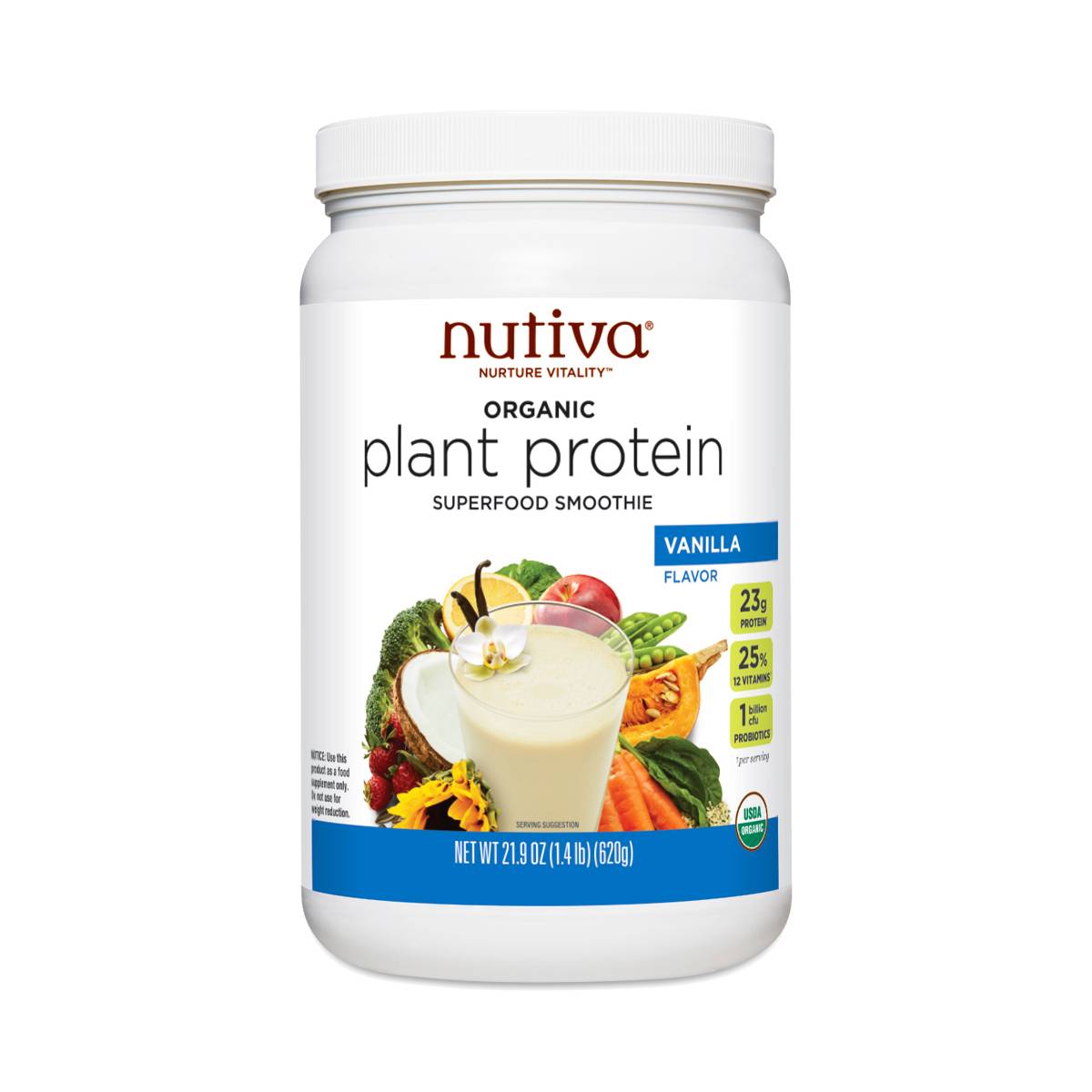 Organic Plant Protein, Vanilla