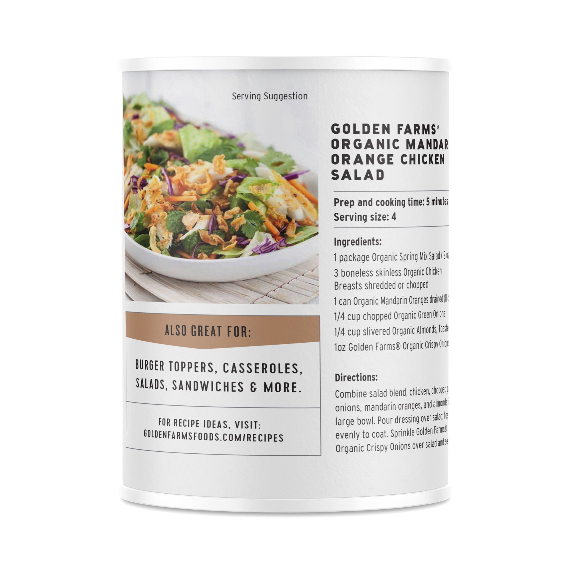 Golden Farms Organic Crispy Onions 6 oz