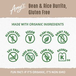 Gluten Free Bean & Rice Burrito