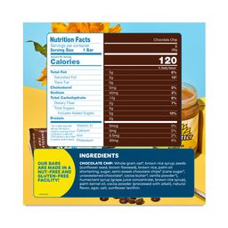 Chewy Granola Bars, Chocolate Chip