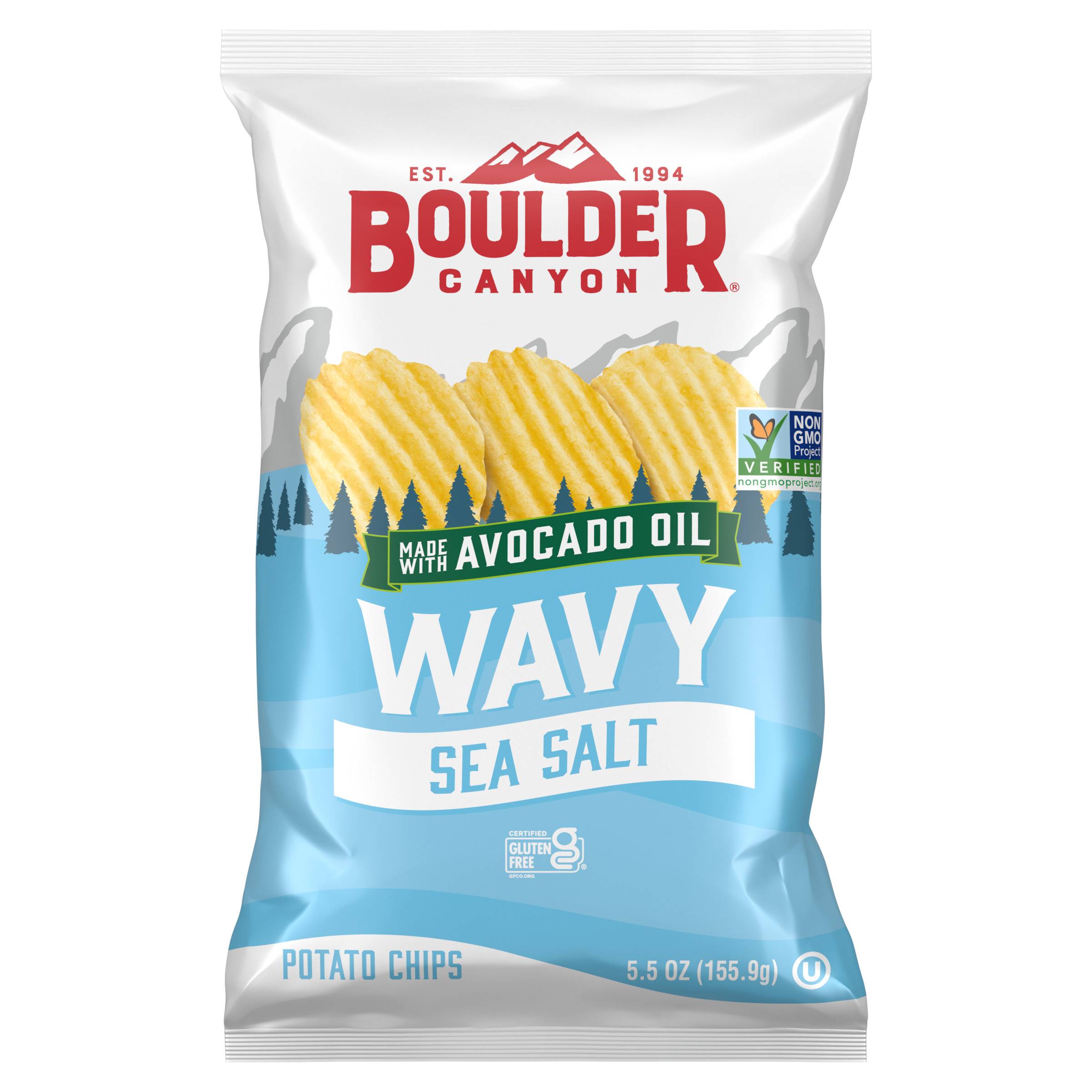 Wavy Potato Chips, Sea Salt
