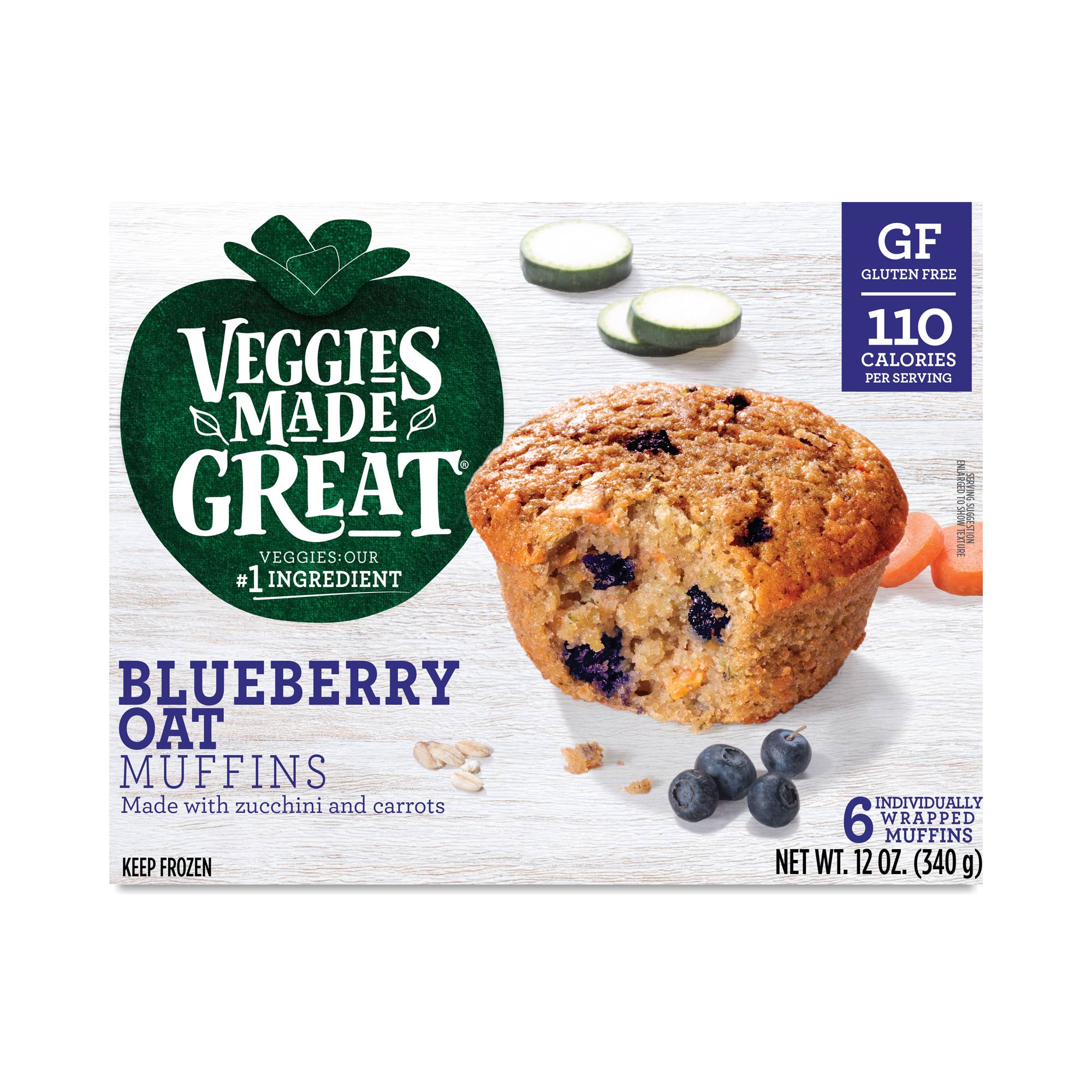 Gluten Free Muffins, Blueberry Oat