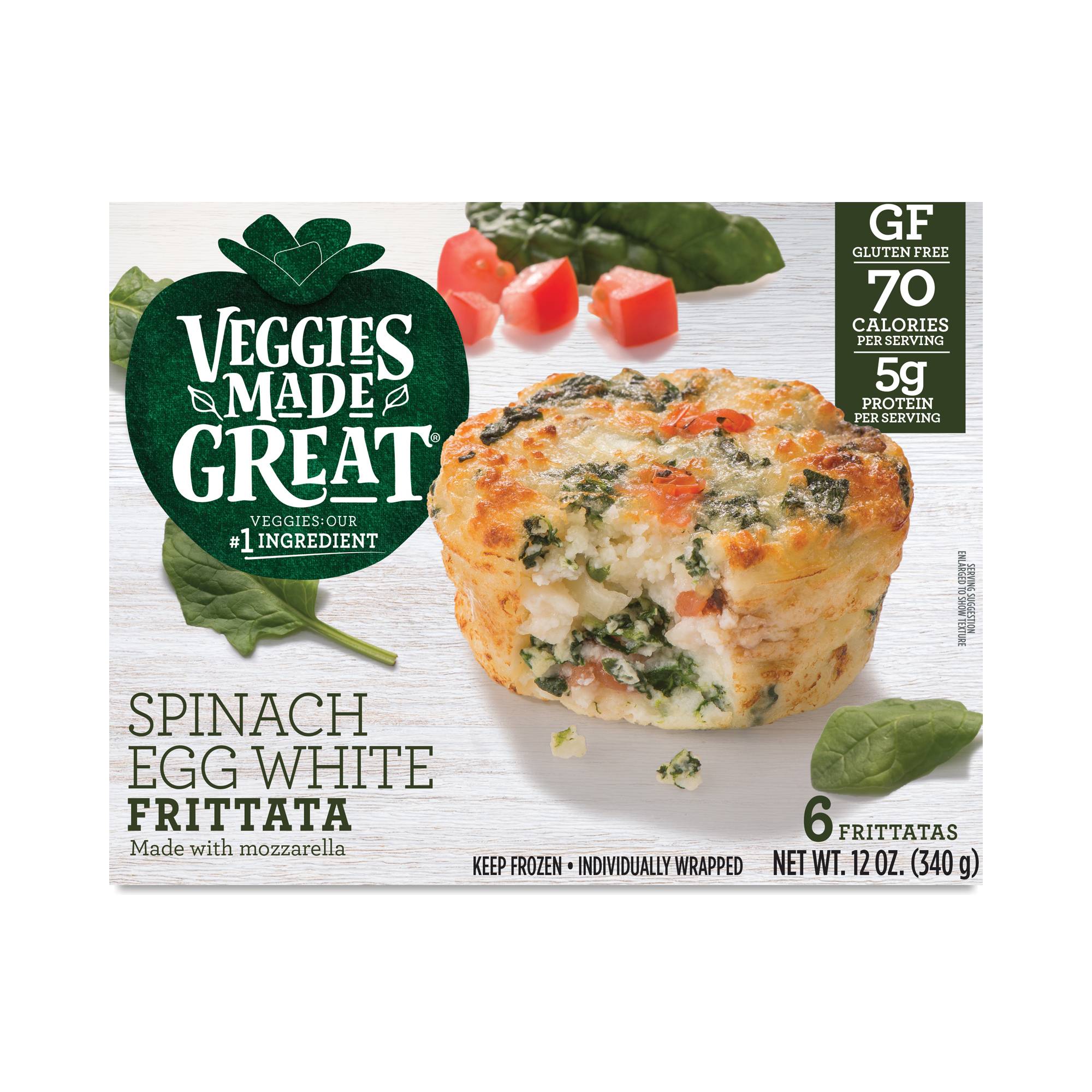 Gluten Free Frittata, Spinach & Egg