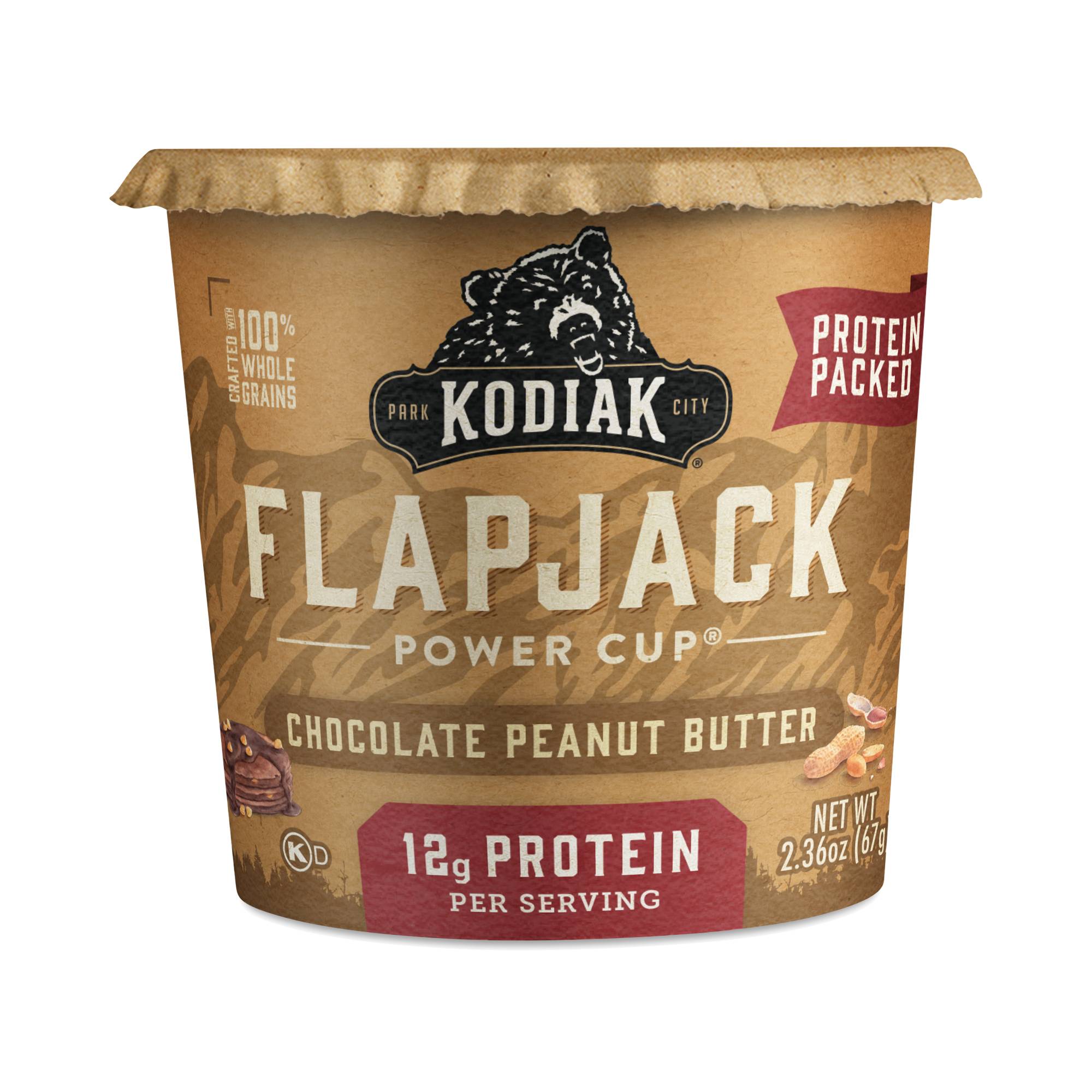 Chocolate Peanut Butter Flapjack Cup